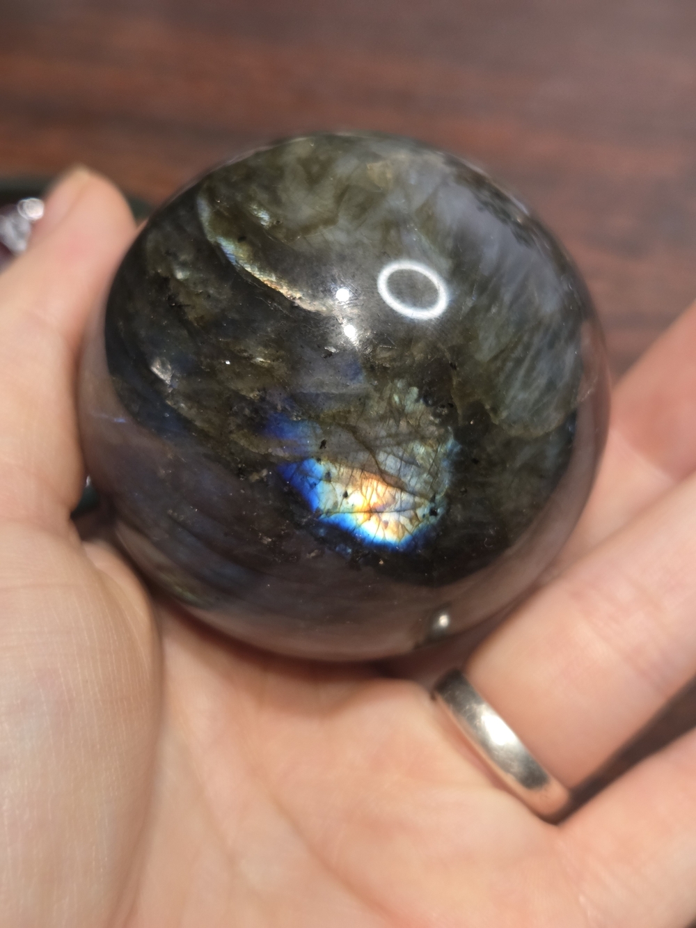 Flashy Labradorite Sphere - Picture 10 of 16